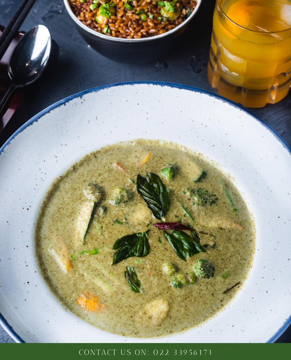 pohindia's tweet photo. Our Thai Green Curry is perfect for your refreshing and easy evening meals, especially when served with a bowl of steaming rice.

Come and pick from the options: vegetable-packed or delicious chicken.

Contact us on: 022 33956171 for reservations. 

#POH #POHIndia https://t.co/imeF4IBp4H