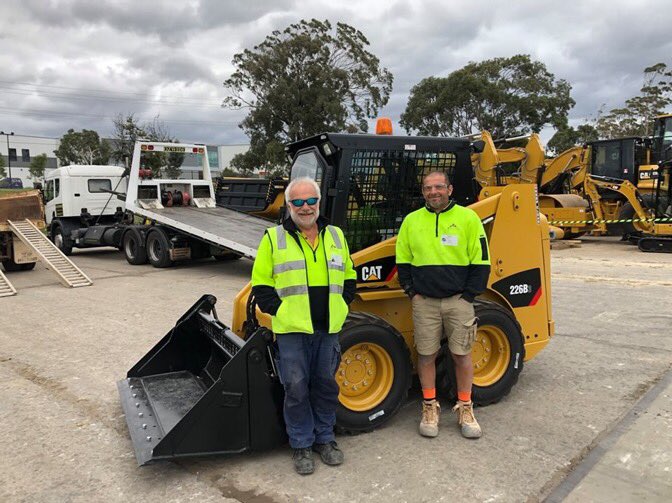 WilliamAdamsCAT's tweet photo. Devco Project &amp; Construction Management have just taken delivery of a Cat 226B 3 Skid Steer Loader with Optional Lighting Kit.

Pictured here are Tom Nascarella and Sam. Thank you for choosing Cat.

#johnbabs #williamadamscat https://t.co/fx08eNJGXY