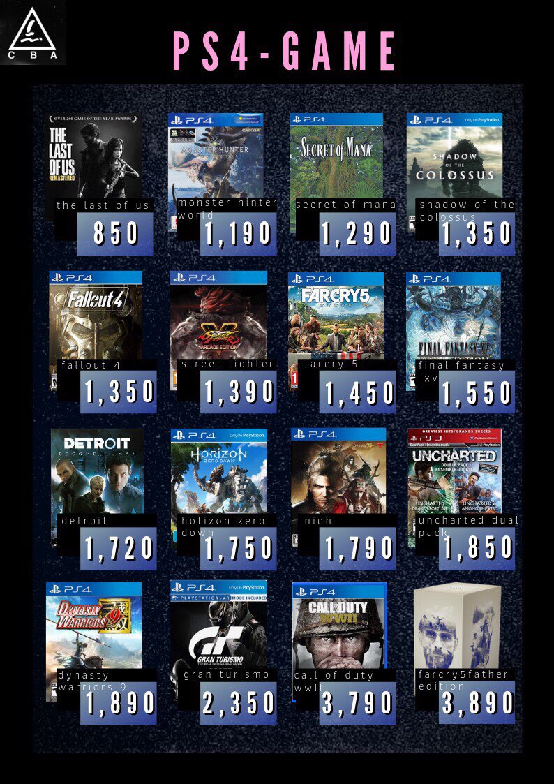 cba_chula2019's tweet photo. PS4 GAME ก็มีน้าาาา💙 #cba #cbachula #cba2019 #PS4 #PlayStation4 #game #เกม https://t.co/XpiLiCfTYa
