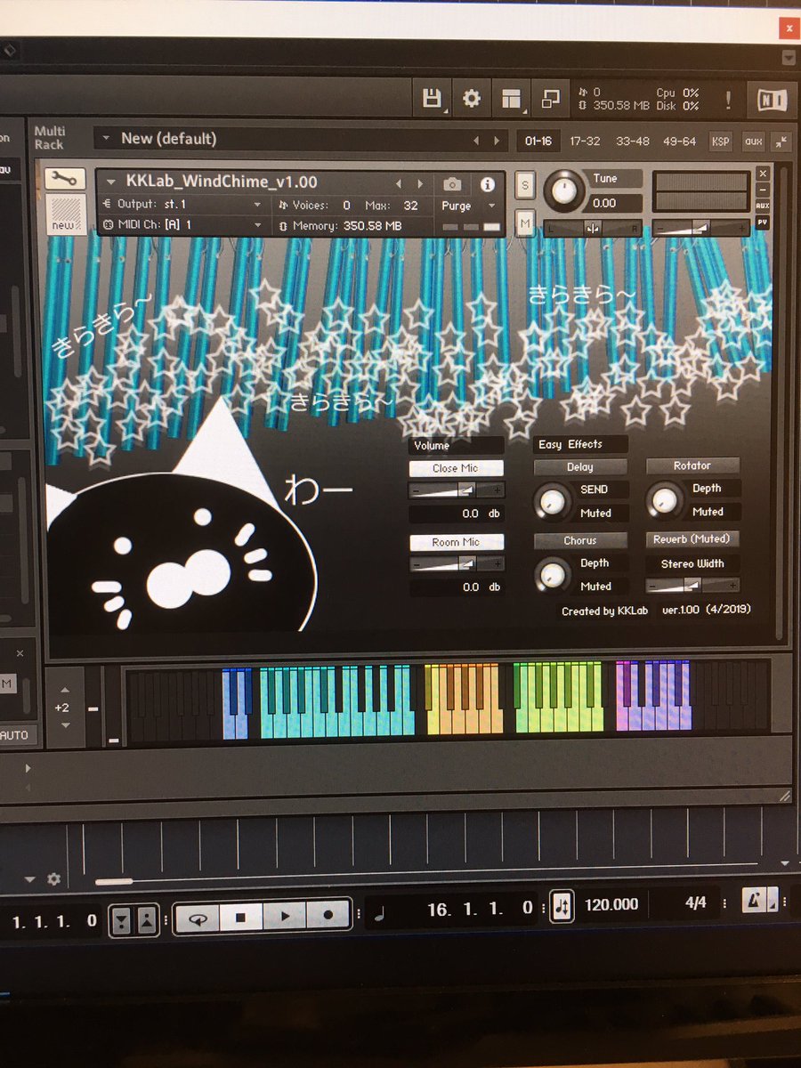 さやか ものまねし Ar Twitter 春m3で入手した けいちゃん音工房さん Kk Sampling Lab のウィンドチャイム音源 部分で鳴らせるウィンドチャイム音源 ちりんって少し鳴らせるけん しゃららん具合を調整できるの最高すぎる 自分で鍵盤でしゃららんするの