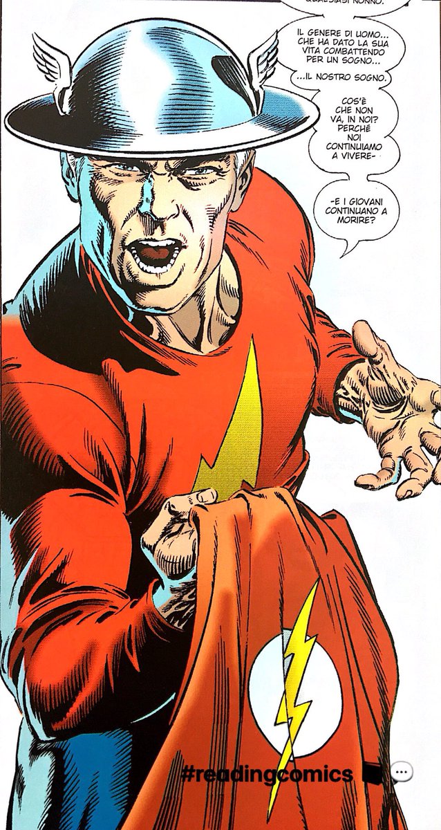 Flash⚡️ - Jay Garrick il primo Flash della storia, attivo dagli anni ‘40 e fondatore della Justice Society, il primo supergruppo della storia!
disegno di ✏️Dan Jurgens

#readingcomics 📘💬
#flash #theflash #zerohour #danjurgens #jaygarrick #jaygarrickflash #dccomics #fumetti