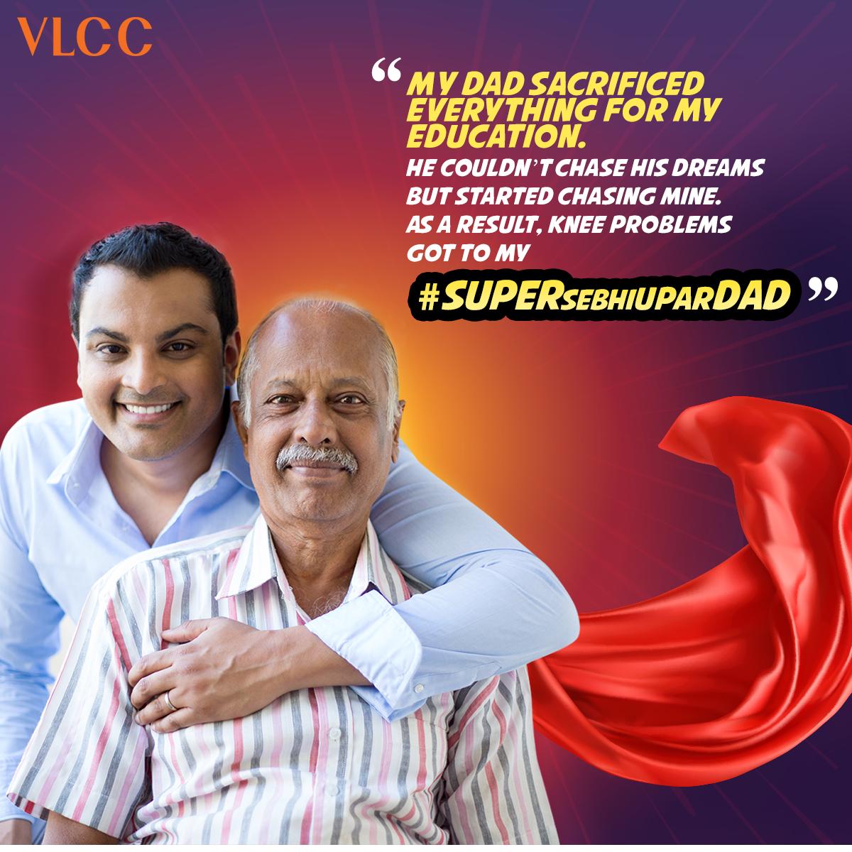VLCCindia's tweet photo. Knee pain has made my #SuperSeBhiUparDad put down his cape. He can no longer accompany me for a run. I want him to run again &amp; get transformed into a real star through #VLCC’s Pain Management program. #MainRealStar #painmanagement
Book your appointment at
https://t.co/qyFVMYFG3L https://t.co/05L11rrUeS