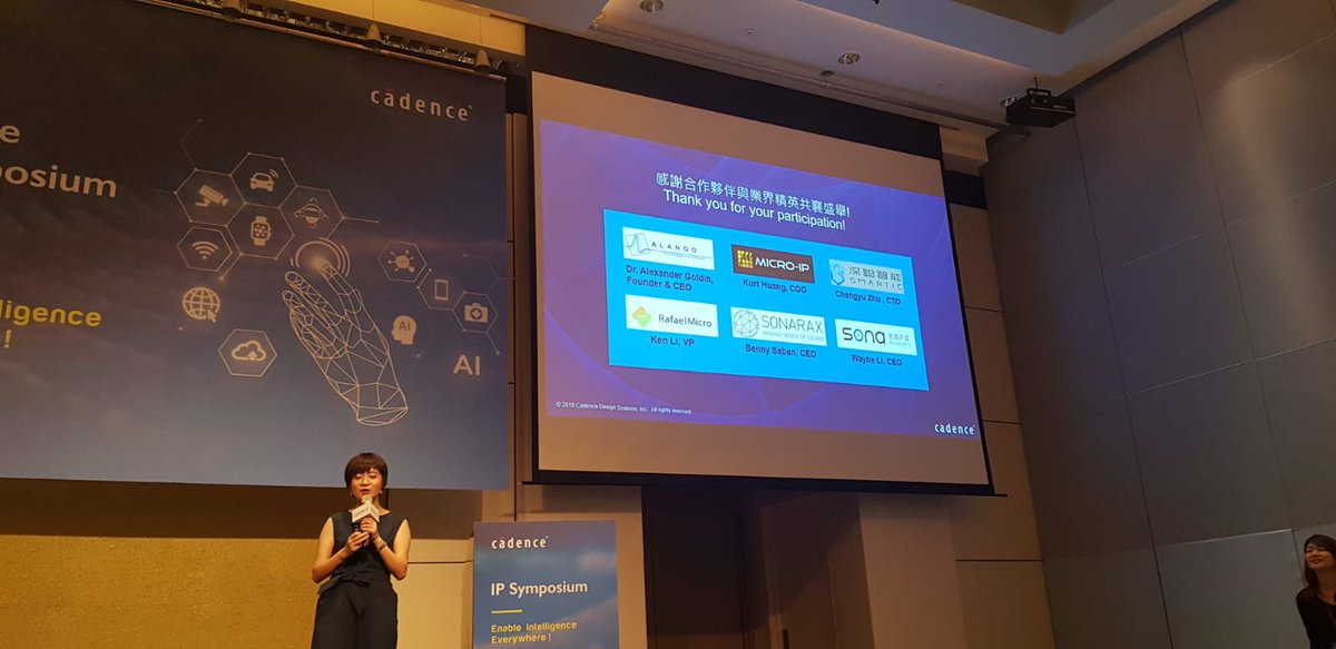Sonara_x's tweet photo. Thank you @Cadence for a wonderful 2 days! The MediaTek IP workshop and IP Symposium were great!!
Looking forward to the next conferences together.
#Sonarax #iot #authentication #fintech #iotplatform #payments #mobilepayments #m2m #sound #atms #qr #dataoversound #ultrasonic https://t.co/KtC6K0lSBQ