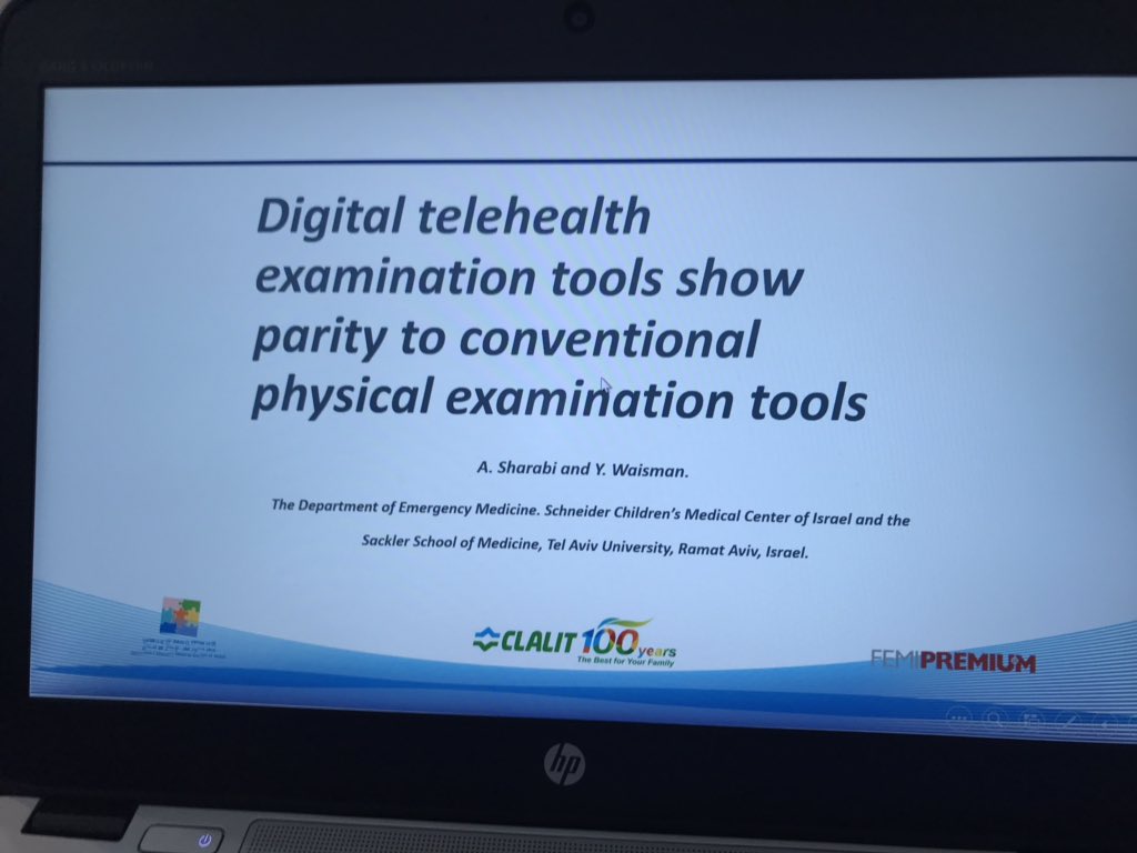 HaikoJahn's tweet photo. Hezi Waisman Telemedicine in EM the future has arrived! #ICEM2019 #em #telemedicine #pemsig #pem https://t.co/h9ENCL68qu