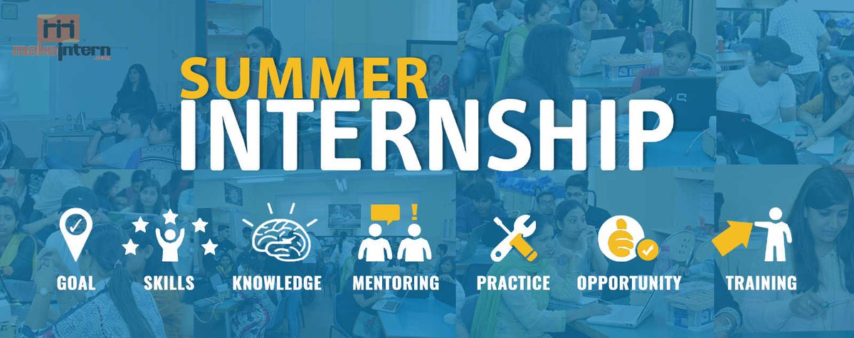 MakeIntern's tweet image. Get all types of summer internships for students. Visit at bit.ly/2wNkaEg
 .
 .
 .
 .
#SummerInternship #Internships #InternshipsForStudents #Makeintern
