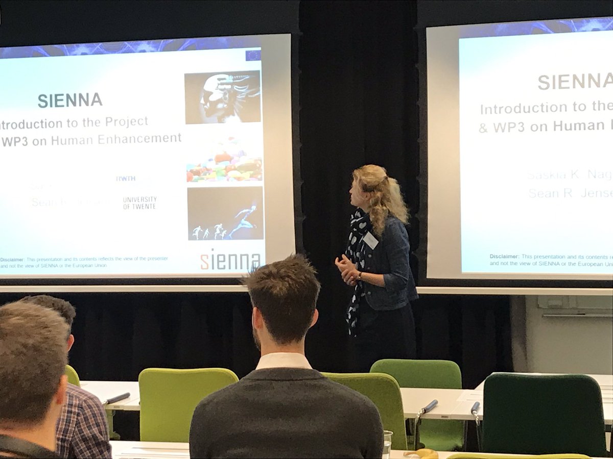 SiennaEthics's tweet photo. Saskia Nagel, SIENNA #ELSI of human #enhancement research leader welcomes participants. Looking forward to focused discussions on current and future ethical issues! #SiennaEnhancement #EthicsofEnhancement https://t.co/Y1Cs4xyXfF