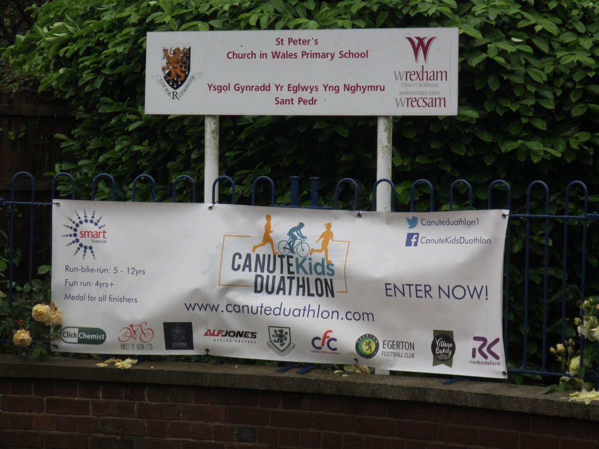 Only 2 weeks to go until the <a href="/SmartFinancial/">SmartFinancial</a> Canute Kids Duathlon comes to Wales <a href="/darlandhigh/">Darland High School</a>! Fun run and duathlon races for kids up to 12yrs.  Enter now ➡️ entrycentral.com/canutekidswrex… <a href="/ActiveWrexham/">Wrecsam Egniol / Active Wrexham</a> <a href="/Wrexham_AFC/">Wrexham AFC</a> <a href="/ComRossett/">Rossett Com Council</a>