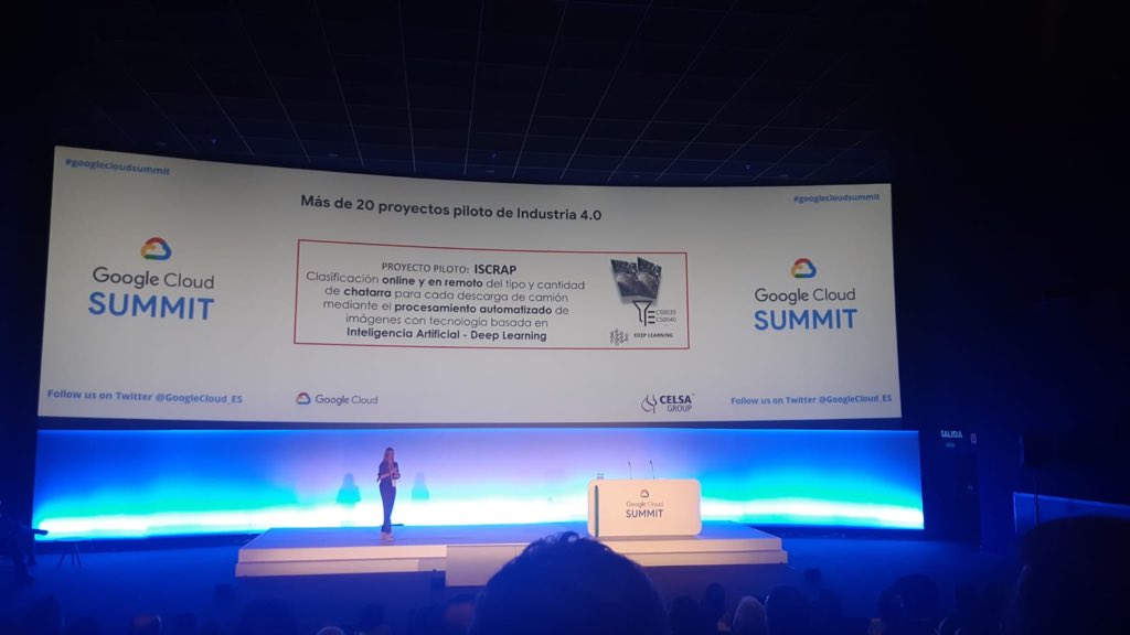 CelsaGroup's tweet photo. La #Industria40 está cambiando el paradigma! ⚙️🏭 Ayer participamos en #GoogleCloudSummit explicando nuestro proyecto de #innovacion iSCRAP. +INFO👇#Industria40 #InteligenciaArtificial https://t.co/foHTHWs0Ww
