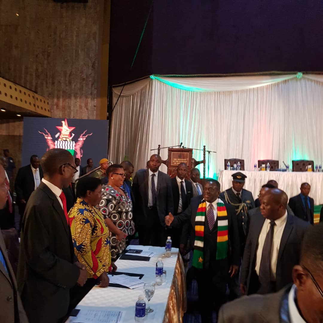 nickmangwana's tweet photo. Zimbabweans are talking to multilateral institutions, Europeans, Americans, fellow Africans but above all, Zimbabweans are talking to each other. 
POLAD Principals are meeting tomorrow 14 June 2019 - State House at 1400 Hours https://t.co/RaV8Ys01lC