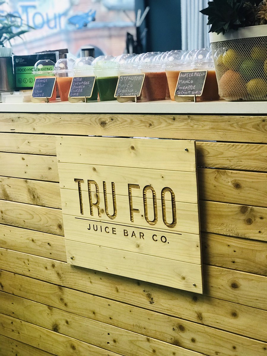 JustEatMyTweet's tweet photo. We have a lovely pop-up for you this morning - the guys from Tru Foo juices are here to energise your Thursday morning! @tru_foo https://t.co/q9sRtLFFWv