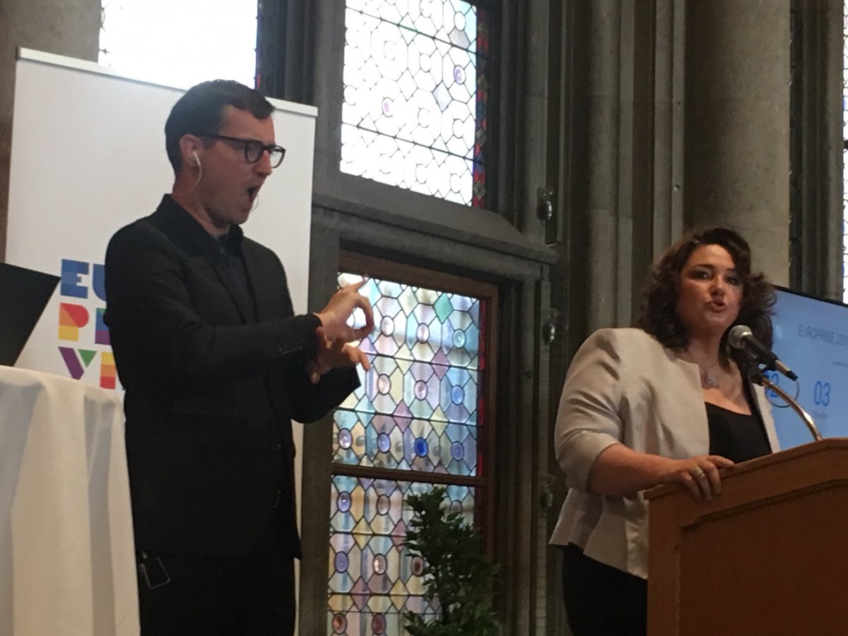Great to have #Malta Minister for European Affairs &amp;Equality ⁦<a href="/helenadalli/">Helena Dalli</a>⁩ at the opening of the #LGBTIQ #HumanRights Conference in the #Vienna #Rathaus. She has been, together with civil society (as she emphasises!) leading positive change in Malta and the EU! Thank you!