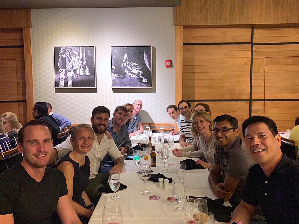 DrNicolasHart's tweet image. Our belated annual EMRI @EdithCowan team photo at #ACSM19 ( with our friends from the Netherlands ). The second last night of an excellent conference, with a large exercise oncology presence. #Exercise #Oncology #Cancer. Looking forward to an even bigger 2020 in San Francisco.