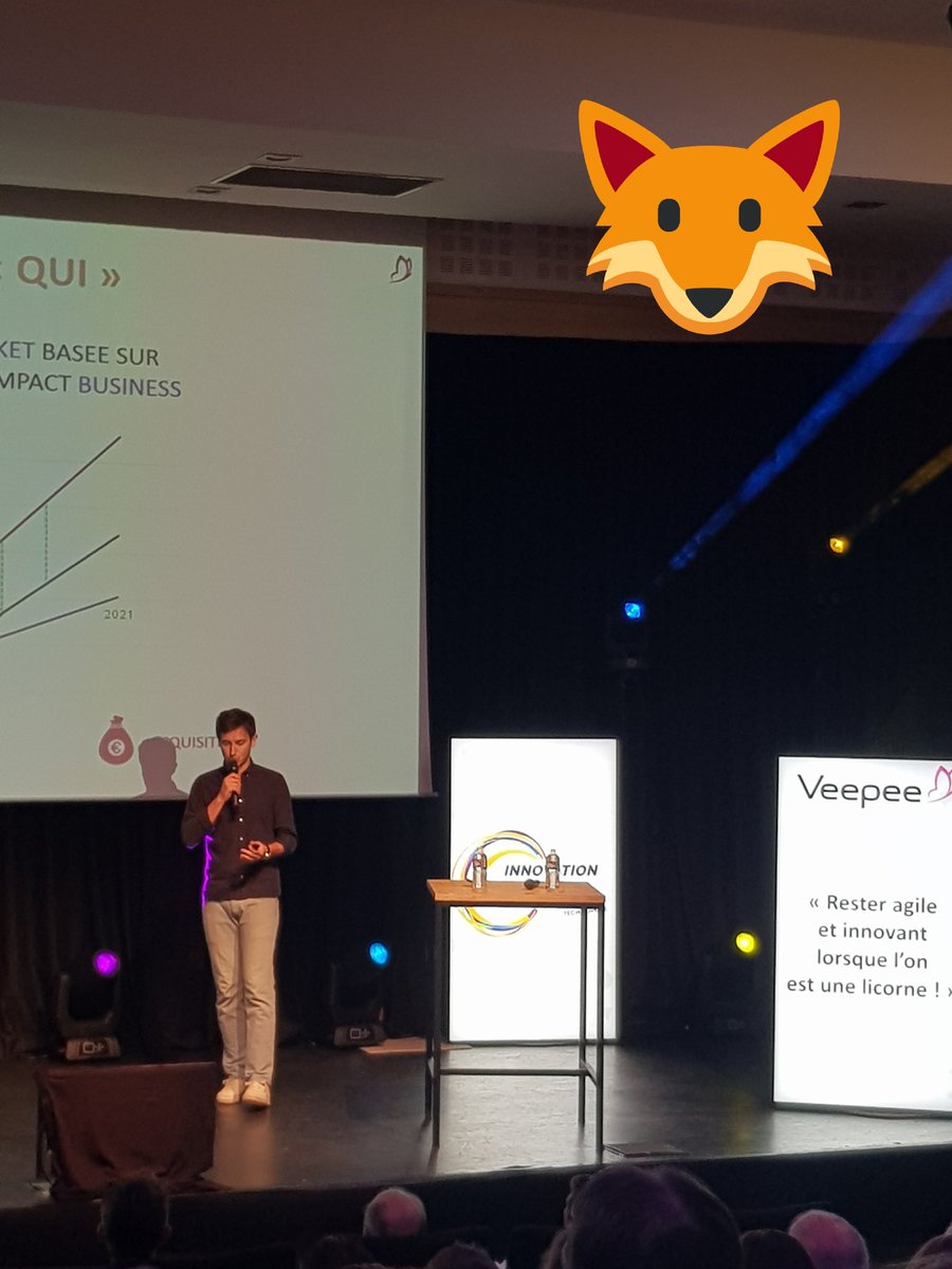 AngersTech's tweet photo. #ISC49 belle intro de la journée portée par @ATechnopole avec une conférence de @Veepee_Fr sur innovation et agilité quand on est une licorne. Du challenge à faire de l'open inno. https://t.co/slO7sdOyZK