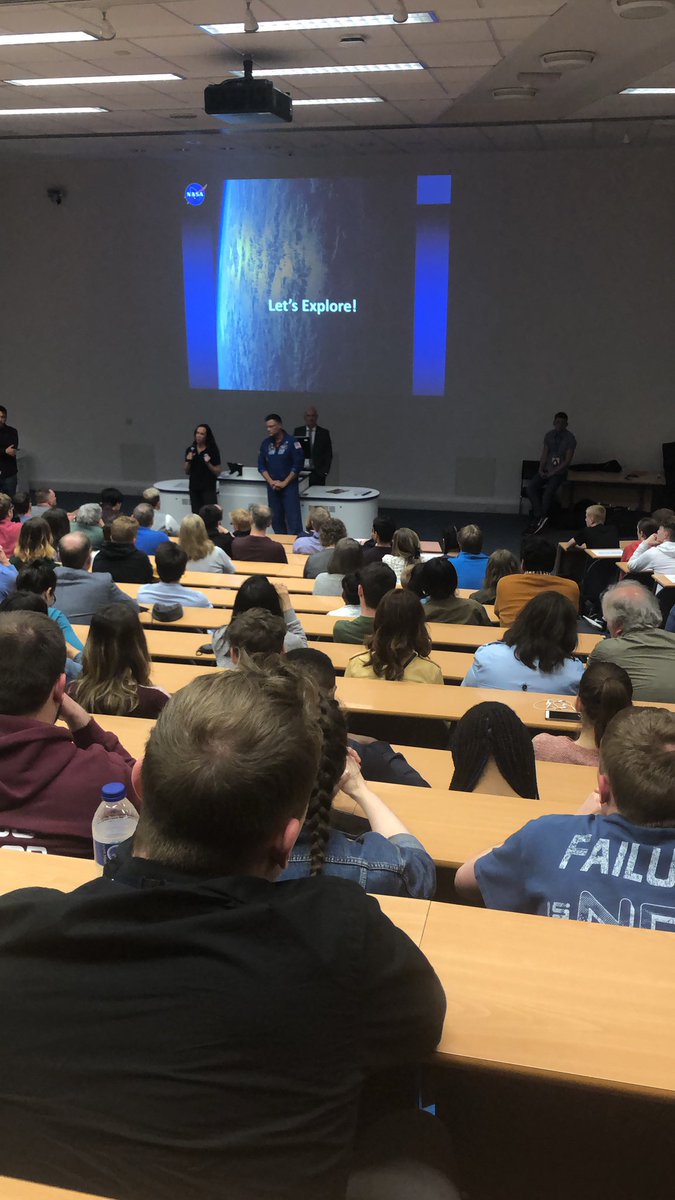 ScotSpaceSchool's tweet photo. The highly inspirational ‘Evening with NASA’ with NASA astronaut Doug Wheelock @Astro_Wheels and NASA engineer Heather Paul 🚀 https://t.co/oqfRgEBdcU