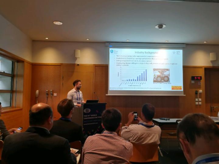Alex Graves presenting his work on machinability for drilling Ti64, Ti6246 and Ti5553 <a href="/Titanium_2019/">Titanium 2019</a> <a href="/IDCMachSci/">IDCMachiningScience</a>