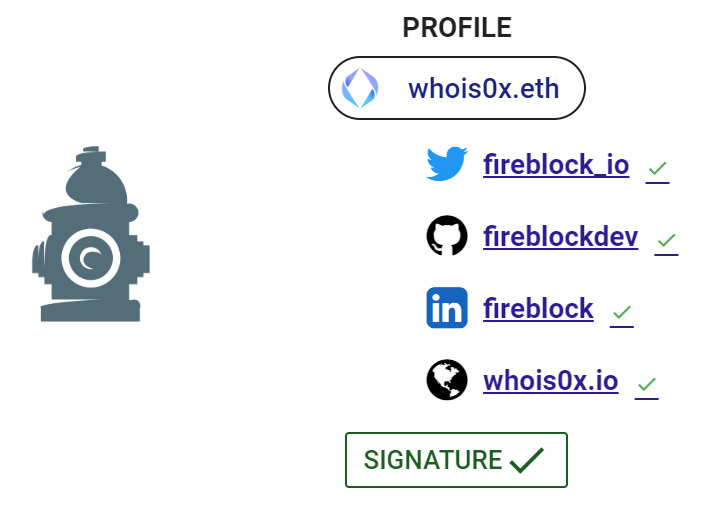 fireblock_io's tweet photo. We now own our @ensdomains, check it out  https://t.co/gudVx8R7wn. Test your setup (reverse should work) with https://t.co/weeCQNIwXZ #ETH #whois0x https://t.co/9XNGcO8yfk