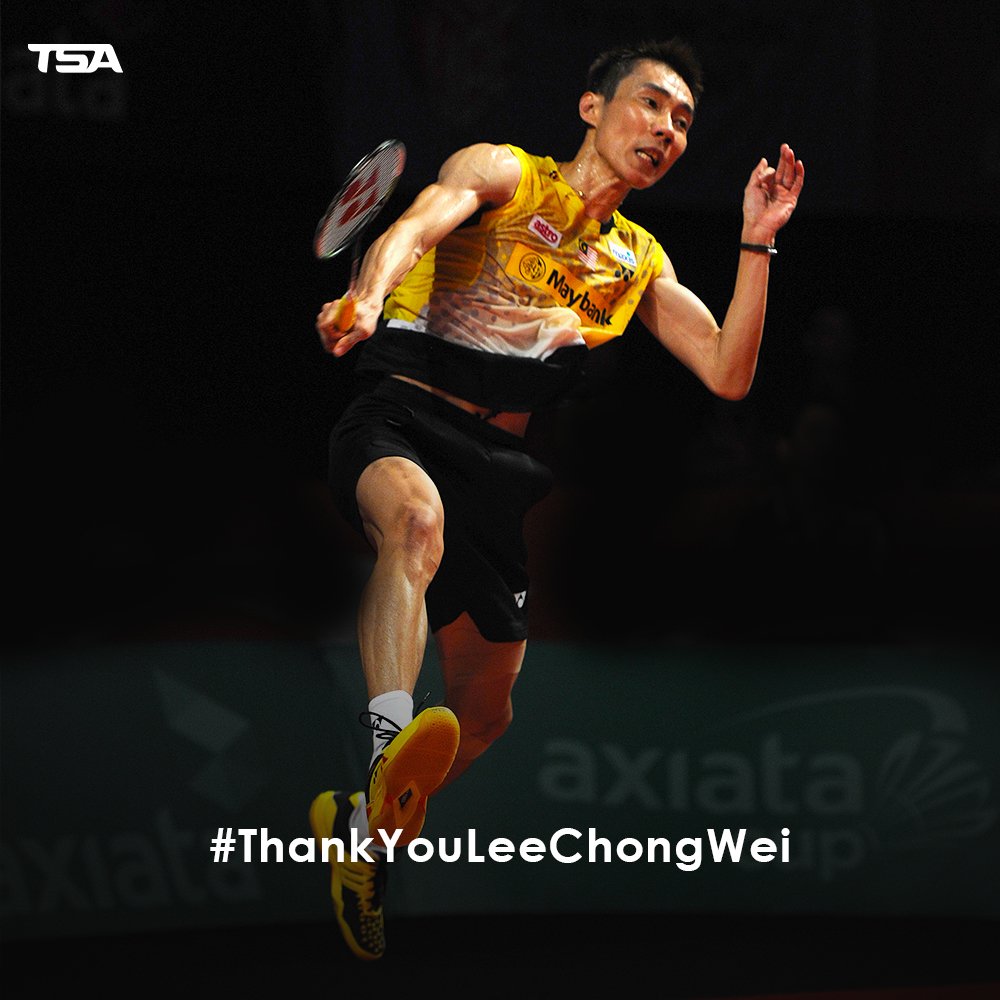 TotalSportsAsia's tweet photo. 19 years shuttling, 69 titles, 705 victories. You will forever be our legendry shuttler. Thank you Datuk Wira Lee Chong Wei for everything you have done for the nation. #ThankYouLeeChongWei #LeeChongWei #legend #badminton #Malaysian #sport https://t.co/ZREg0xIjTQ