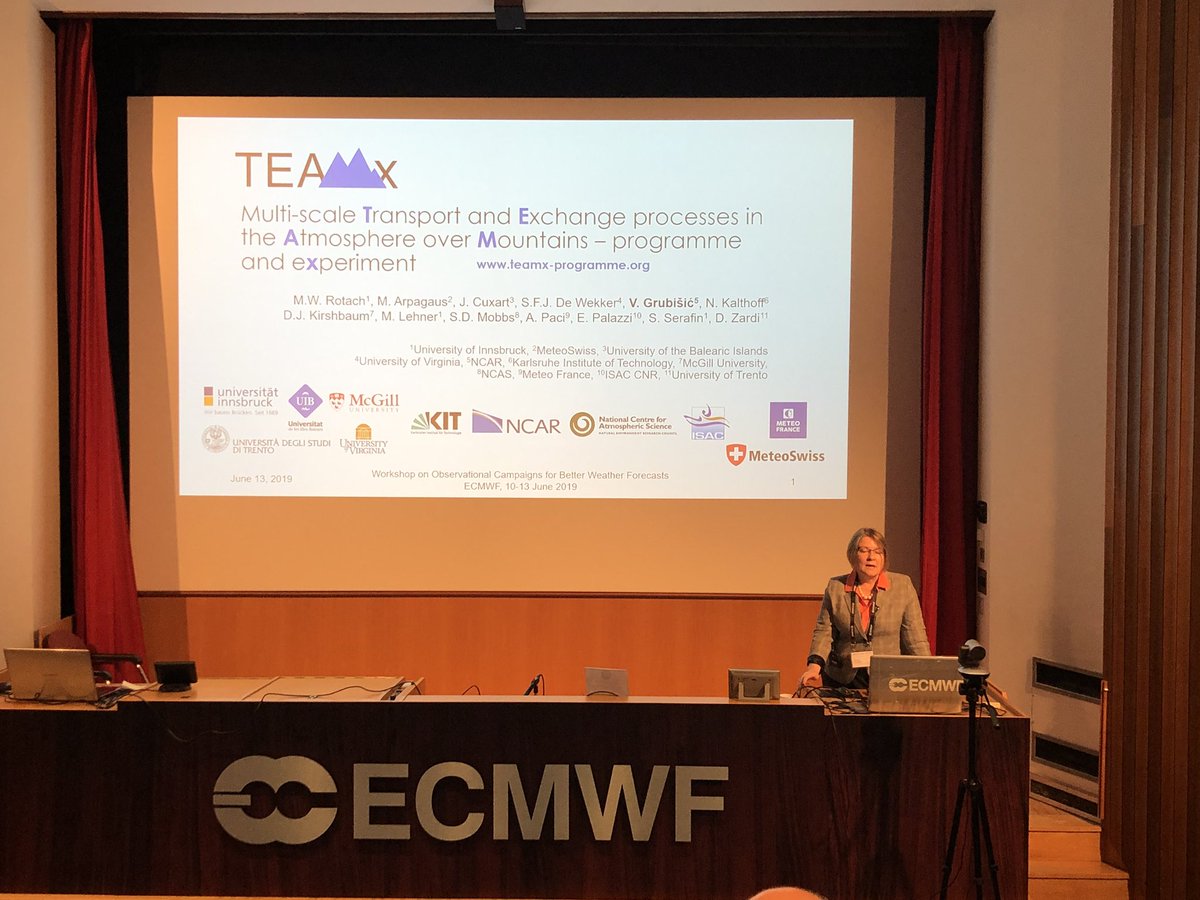 RosimarWx's tweet photo. Vanda Grubišić from @NCAR_Science @ncareol kicking off the last day of #ObsCampaignWS with an overview of TEAMx https://t.co/xJvulGTcYB
