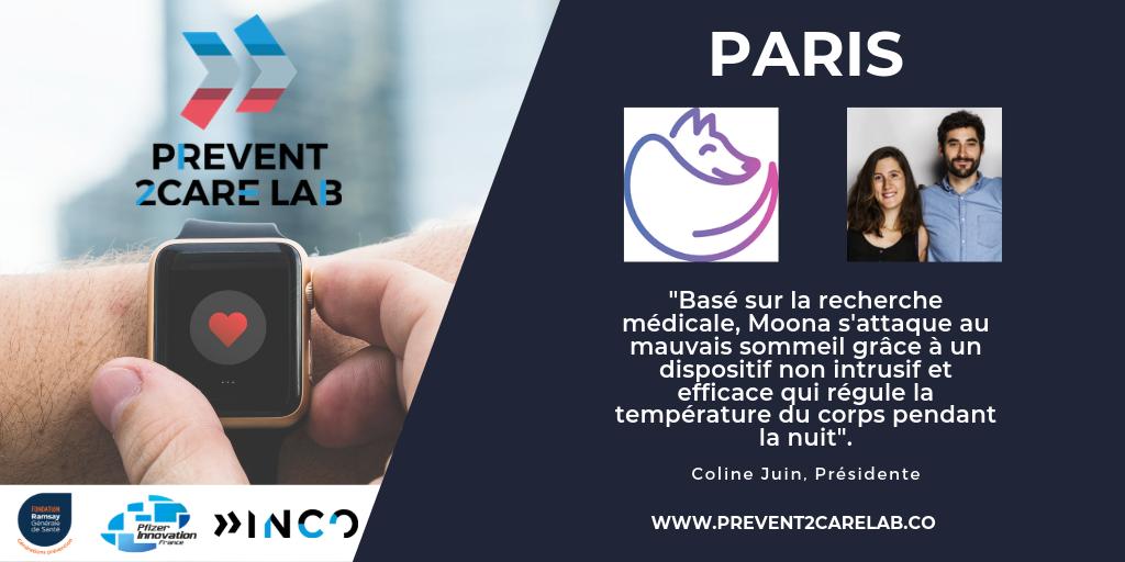 inco_group's tweet photo. [#P2CL] Dernier jour de présentation des #startups de la saison 2!  On commence avec @GetMoona #sommeil ! Le Prevent2Care Lab accompagne des start-ups spécialisées dans la #prévention #santé ! https://t.co/hdJX6Elxgu