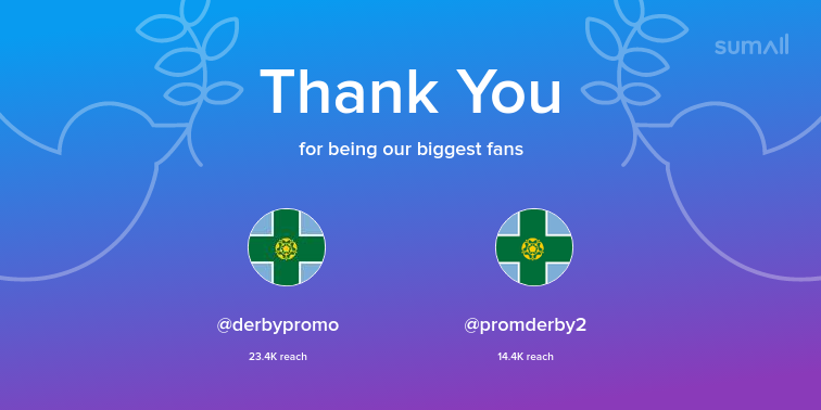 chefthomasclark's tweet photo. Our biggest fans this week: derbypromo, promderby2. Thank you! via https://t.co/dMmGqMJpSZ https://t.co/K0rTUjET2B