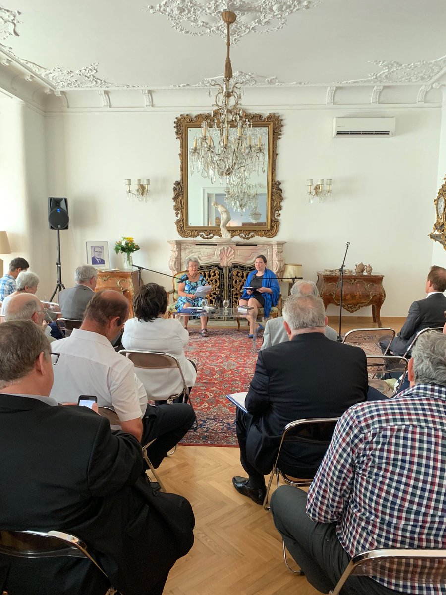 Ms Hirschi was interviewed at the #SwissEmbassy in #Budapest Hungary by #BalintJudit.  #SvájciVédelemAlatt was authored by #AgnesHirschi &amp; 
#CharlotteSchallié.