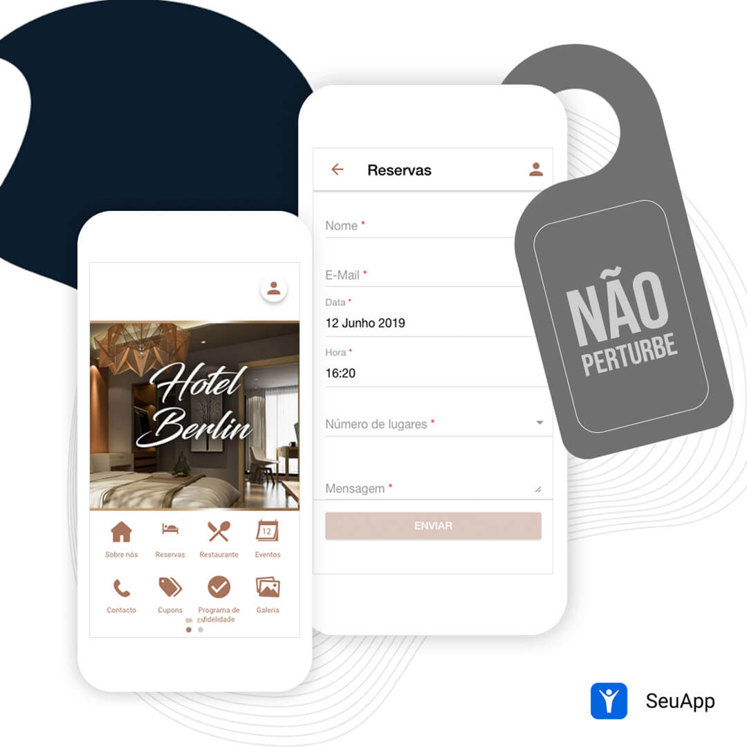 SeuApp's tweet photo. Reserva de quarto de #hotel ou de mesa de #restaurante? Com um aplicativo #seuapp é fácil fazer. Temos módulos específicos para essas necessidades, que conectam seu cliente diretamente com você. #App #Aplicativo #módulo #hospedagem #reserva https://t.co/DZcKO5VHFw