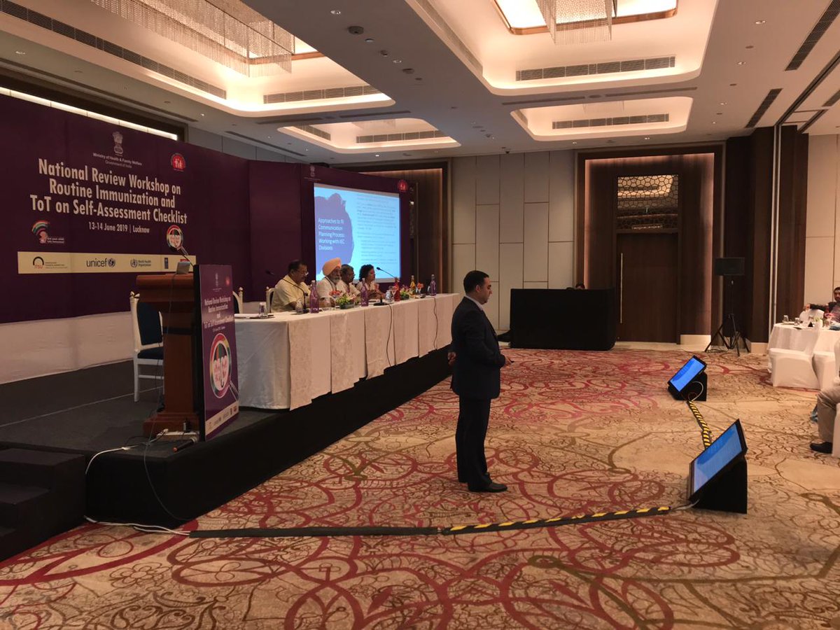 drginisha's tweet photo. National Review Workshop on #RoutineImmunization of 11 states, GoI & partners to emphasize diff aspects of RI like UIP review, #EVMA, #Communication, #adolescent & #urbanimmunization. @MoHFW_INDIA @DcHaldar @WHOSEARO @UNDP_India @UNICEFIndia @Dr_Tripathi @LovingVaccines @snehiil https://t.co/Lq7KnfKBv1