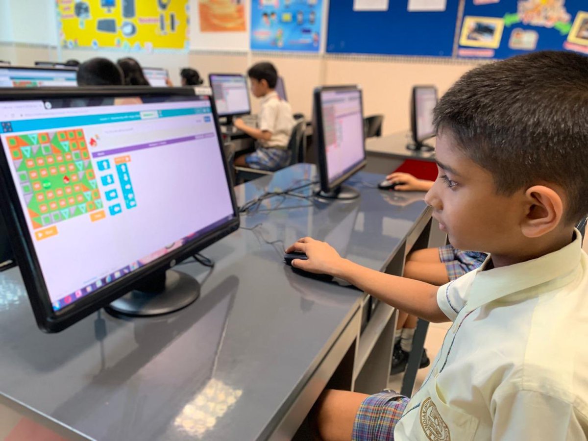 IIS_DSO's tweet image. Our budding programmers of Grades 1&amp;amp;2...#TechnologyWeek