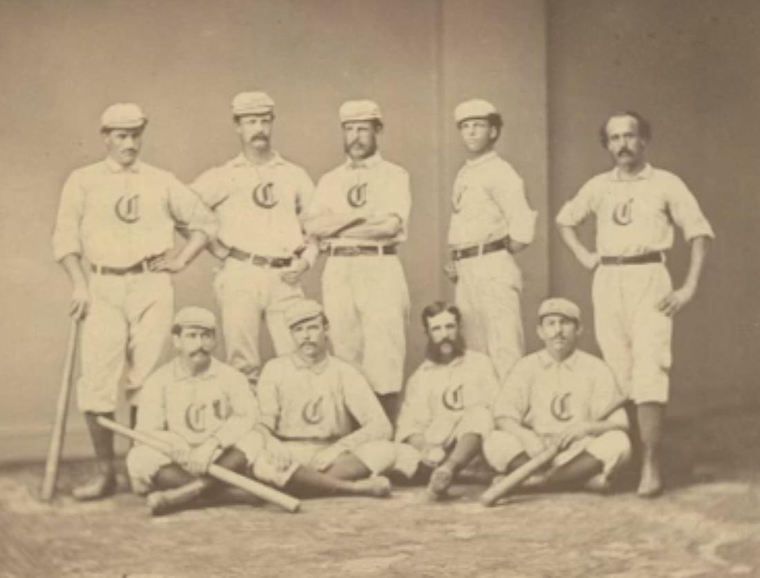 sabr's tweet photo. #OTD in 1870, the Cincinnati Red Stockings' famous 81-game winning streak came to an end — in the greatest game in 19th-century baseball history. Listen to a special #SABR19c "broadcast" of this game with @thorn_john: https://t.co/H9BUE1iXsP #SABR #MLB150 @RedsMuseum https://t.co/ygjad0s70r