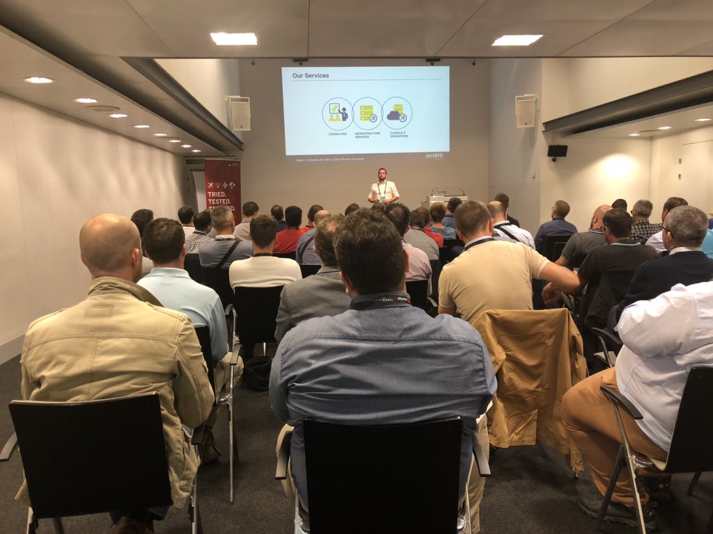 NUBIQ_ch's tweet image. Philippe Bürgisser on stage at #AnsibleAutomates in Geneva! @RedHatDACH #Ansible #AutomateIT #Automation