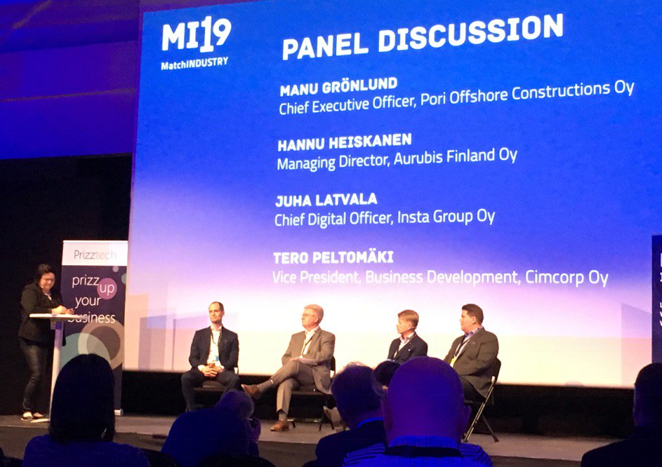 LilliLanki's tweet photo. Paneeli on huolestunut hallituksen kaavailemista tk-yritystuista, mutta kiittää koulutuspanostusta #matchindustry https://t.co/YG69WyiC9v