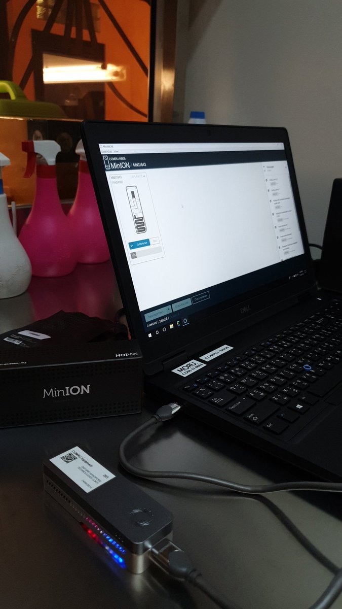 PaulTurnerMicro's tweet photo. The #COMRU MinION works! Looking forward to seeing our first sequence data in a couple of days...E. coli and K. pneumoniae are first on the list.
@bugwonk @MORUBKK @TropMedOxford @nanopore @angkorhospital https://t.co/ITrUKA34vI