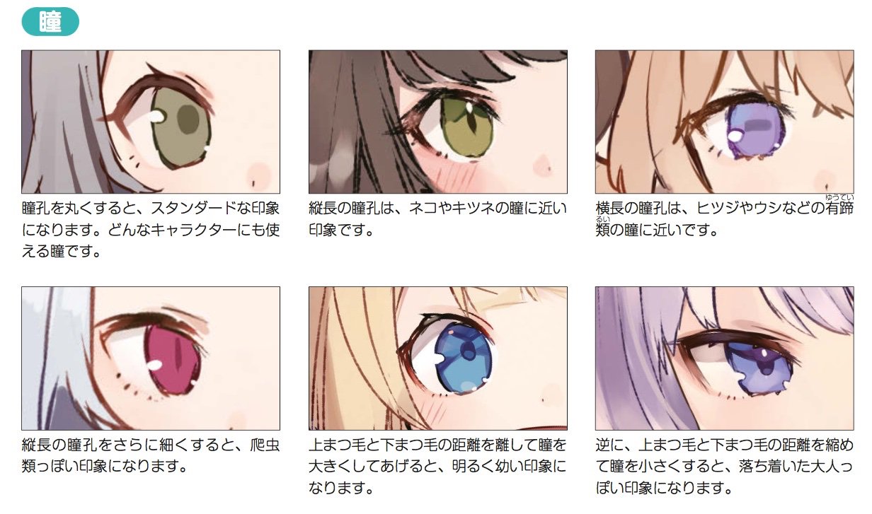 טוויטר 玄光社 超描けるシリーズ בטוויטר 超描ネタ帳 しゅがお さんの ケモミミキャラクターデザインブック より けもみみキャラデザテクを少しだけ公開 瞳孔の大きさや形を変えるだけで もふもふ度が高まります T Co Msugdote1u 超描ネタ帳