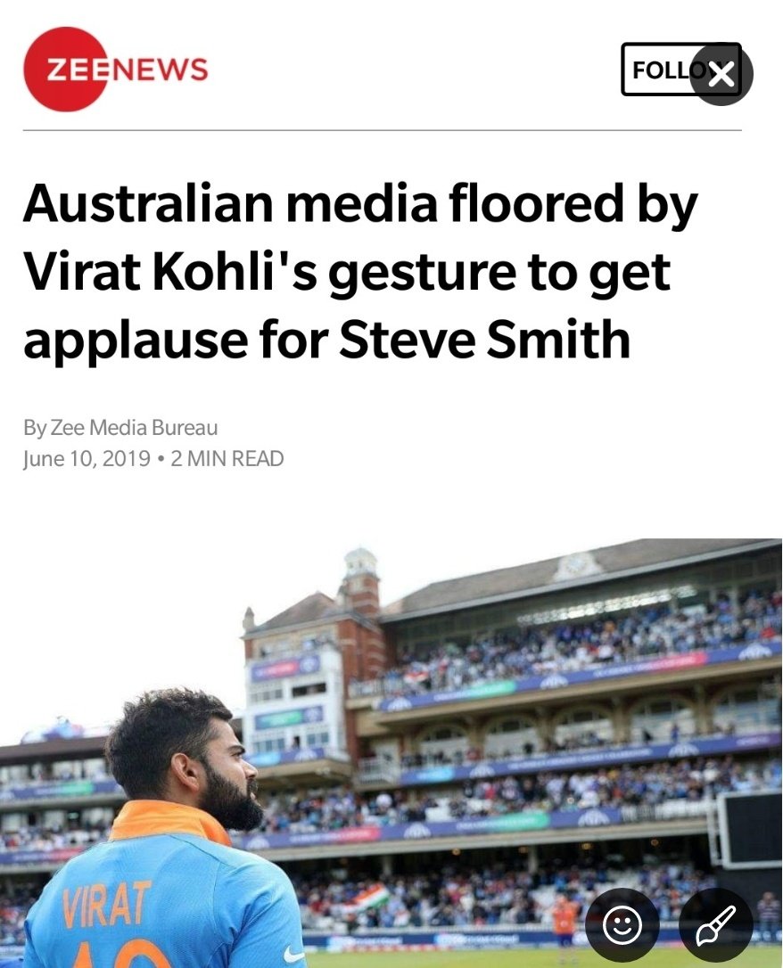 kunalkamra88's tweet photo. If he did a similar gesture towards a Pakistani player... 
Zee News would be like "Kohluddin ne dikhaya apna asli chehra" https://t.co/rBbG3gHDLu