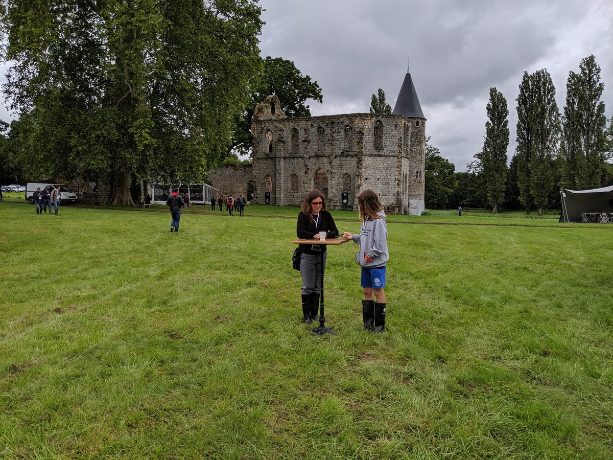 rasmus's tweet image. This is a conference-first for me, and I have been to hundreds. We were issued rubber boots. #devbreak19