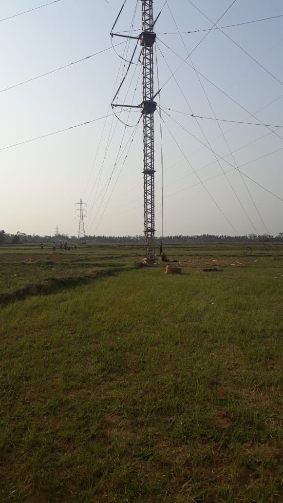 FaniRestoration's tweet photo. Permanent restoration of Chandaka-Nimapada 132 KV line.#FaniRestoration https://t.co/V9cjkRGP0j