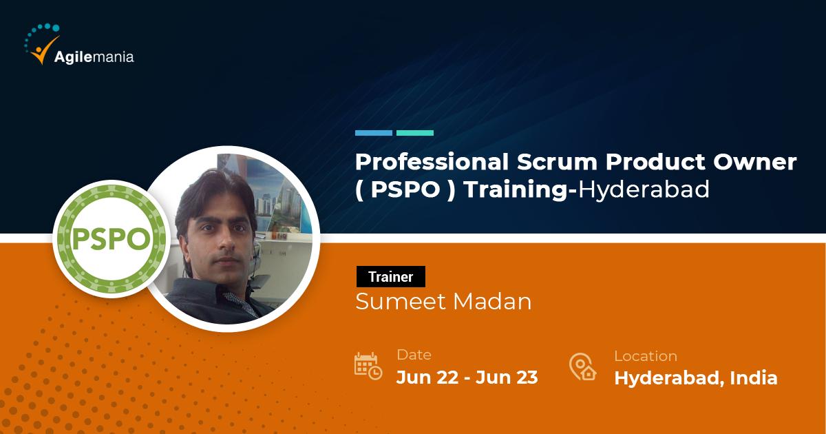 agilemania's tweet photo. Join us in #Bengaluru and #Hyderabad on June 15th, 16th & 22nd, 23rd for Professional Scrum Product Owner #PSPOtraining delivered by experienced trainers @sumeet_madan. @naveenhome, @Piyali_Moon, @ashwineekalkura , @piyushrahate, @Scrumdotorg, @ScrumSupportNet #Agiletraining https://t.co/ukD3bRmCyA