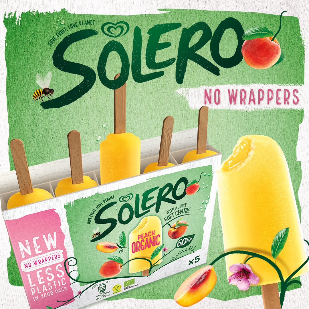 Today we’re excited to announce that we’re trialling wrapper-less Solero! Launching in partnership with <a href="/Ocado/">Ocado</a>, these #nakedsolero use 35% less plastic and will help reduce plastic waste in homes this Summer! Learn more here unilever.co.uk/news/press-rel…