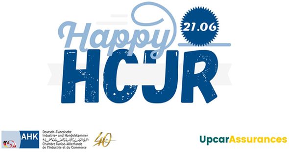 Intéressé par un échange informel sur sujets économiques d'actualité avec entreprises allemandes &amp; tunisiennes? L'AHK Tunisie et Upcar Assurances vous invitent: "Happy Hour" // 21 juin // 19h // Hôtel Golden Tulip Gammarth. Inscriptions jusqu'à 17 juin via tunesien.ahk.de/fr/events/even…