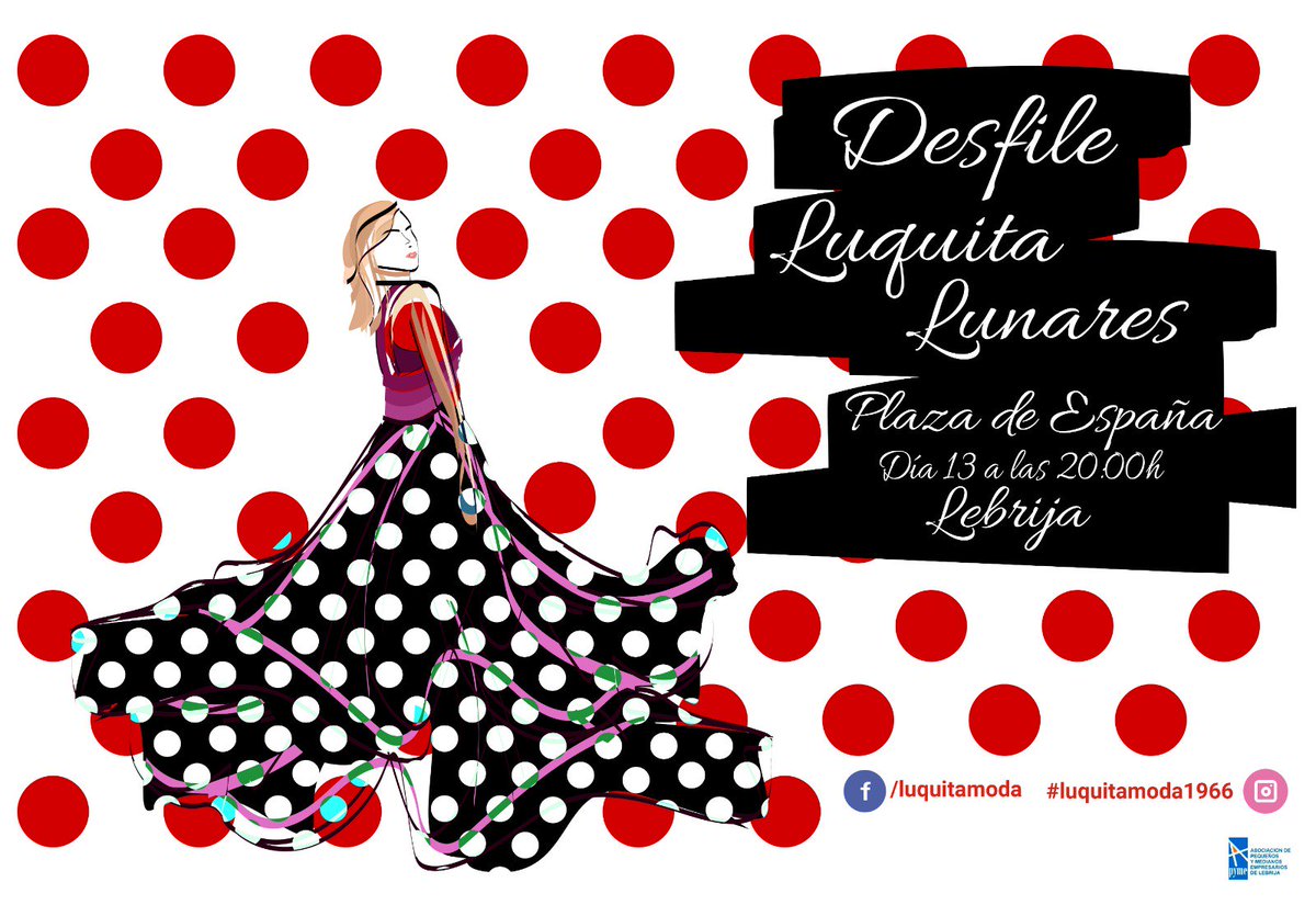 Esta tarde nos esperan las siguientes actividades en la Plaza de España:

- a las 19:00 horas una fiesta infantil.

- a continuación sobre las 20:00 horas un desfile de trajes de flamenca de la mano de Gloria "Luquita Lunares".

El Comercio de Lebrija, SIEMPRE CERCA DE TI!