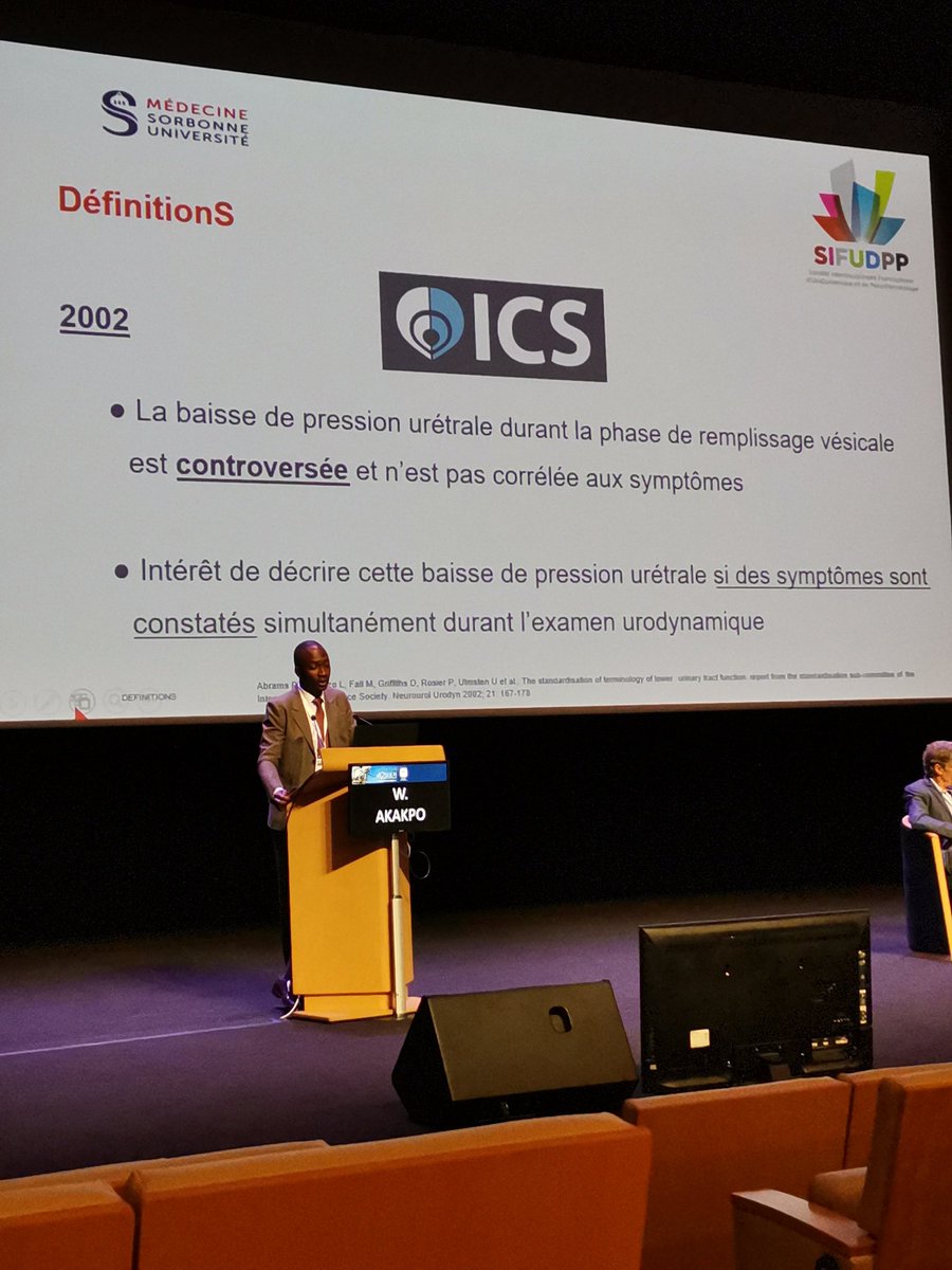 PheVeronique's tweet photo. Table ronde sur l'instabilité urétrale à la #SIFUD19. Présentation très claire par @AkakpoWill sur la définition du concept. @SIFUD_PP @dimbdx https://t.co/a2huOprwkO