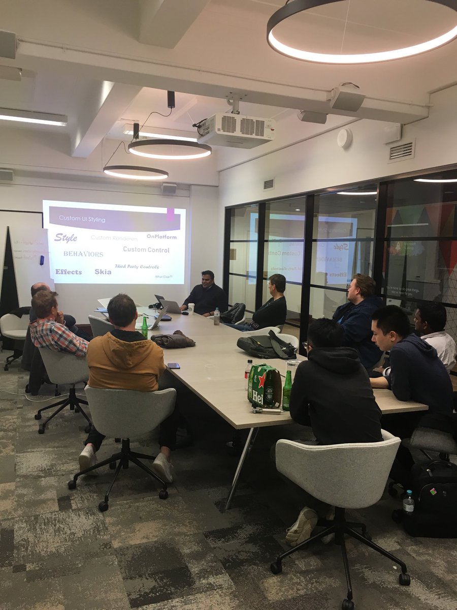 alecdtucker's tweet photo. Learning about #Xamarin Forms 4, Shell and Fast Renderers with @libinjoseph10 at #sydmobnet // @XamarinEvents @MSFTReactor https://t.co/Zv6B3nyqTv