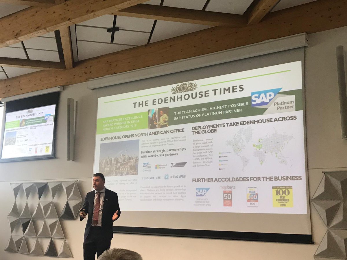 RuthTuffin1's tweet photo. Our founder and CEO @PaulMSolomon today opening our 2019 Conference @EdenhouseUK ... Fuelling Digital Excellence ✨💡 #FDE19 #experiencematters #thisdayforward https://t.co/Sz5ucapKjX