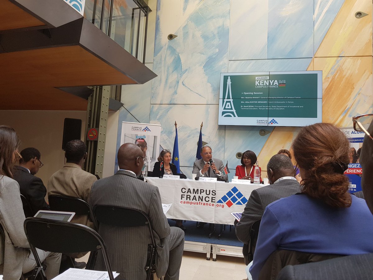 Minister of Education in #Kenya highlights the opportunities and synergies for #HEInstitutions in France and Kenya <a href="/tbs_education/">TBS Education</a> <a href="/CampusFrance/">Campus France</a>