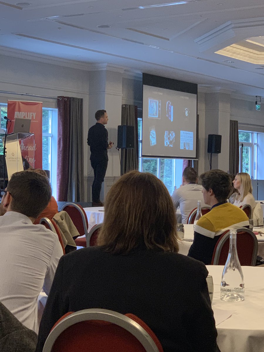 dccahalane's tweet photo. Great presentation by @PaulDunkin, CMO of @JOEdotie and the rest of the @MrNiallMcGarry media family. Has only used the phrase ‘Niall would kill me if he heard this once.....’ 😂 Niall, he’s playing a blinder and impressing the hell outta everyone here. #amplifydigital https://t.co/wxOhCgAamr