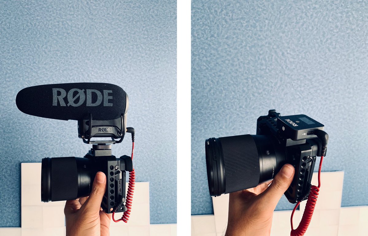 kangg's tweet image. 2 วันก่อน vs. วันนี้ 

#RodeMic #RodeVideoMicProPlus #RodeWirelessGo