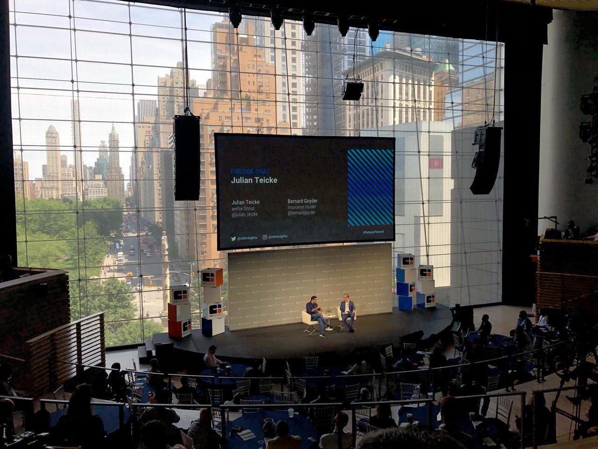 SpirosMargaris's tweet image. Big Thank @CBinsights for inviting @julian_teicke #CEO of @wefoxgroup 

to speak in #NewYork about what we are doing and, more importantly, where we are going!

#makingthingspossible #futureofinsurance #insurtech #fintech @johnshewell @ONE_insurance_ @wefoxHQ #RocquanLucas