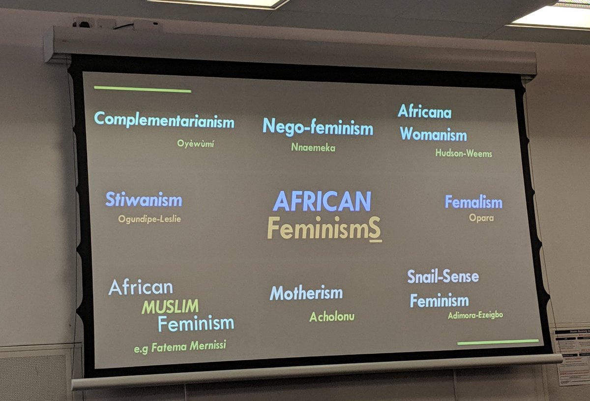 'African Feminism(s), in their definitive plurality are indigenous feminist models and offer to speak to/of feminism from; an African cultural perspective, an African geo-political location, and an African ideological viewpoint' (Nkealah, 2016). 
#ECAS2019 #africanfeminism