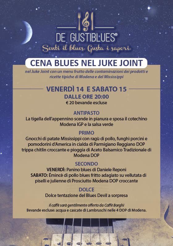 Piacere Modena (@piaceremodena) on Twitter photo Domani e sabato torna <a href="/DeGustiblues/">De Gustiblues</a> 🍷🎸
Vi aspettiamo in piazza XX settembre a #Modena per una gustosa cena #Blues ideata e realizzata dai ragazzi dell’IIS L. Spallanzani insieme a #danielereponi
Prenotazioni degustiblues.it
#degustiblues Domani e sabato torna <a href="/DeGustiblues/">De Gustiblues</a> 🍷🎸
Vi aspettiamo in piazza XX settembre a #Modena per una gustosa cena #Blues ideata e realizzata dai ragazzi dell’IIS L. Spallanzani insieme a #danielereponi
Prenotazioni degustiblues.it
#degustiblues