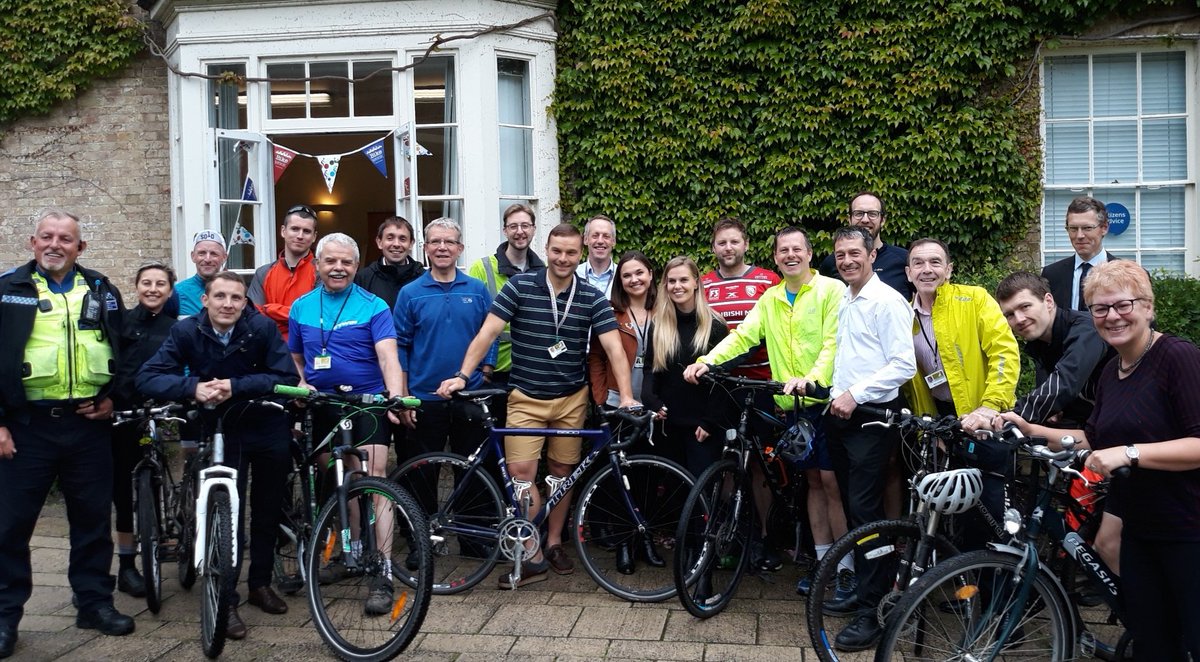 We cycled to work today for Bike Week UK. Helping to keep our air cleaner. 
<a href="/WeAreCyclingUK/">Cycling UK</a> <a href="/cleanairdayuk/">Clean Air Campaign</a> #cleanAirDay #Cyclingtowork #EastHerts